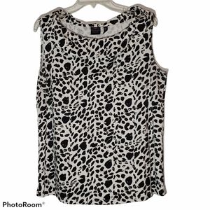 Rafaella women's plus size 1X cowl neck sleeveless pullover top. 758